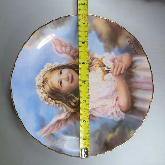 HP🥰Sandra Kuck Angel of Peace 1995 & Plate Hanger - Picture 6 of 8